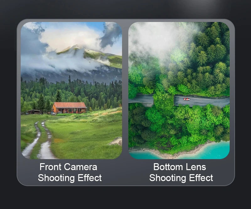 S118 Drone, Front Camera Bottom Lens Shooting Effect Shooting