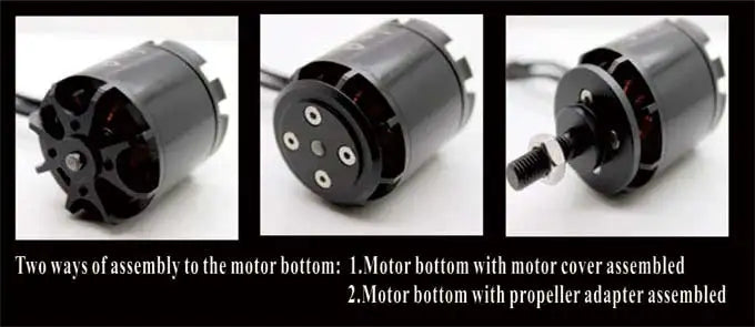 EMAX GT4020 Motor, two ways of assembly to the motor bottom: [,Motor botton with