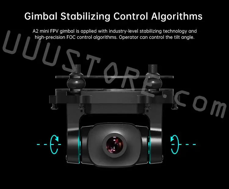 SIYI A2 mini Ultra Wide Angle FPV Gimbal Single Axis Tilt with160 degree FOV 1080p Starlight Camera Sensor IP67 Waterproof 13 A2 mini FPV gimbal is applied with industry-level stabilizing technology