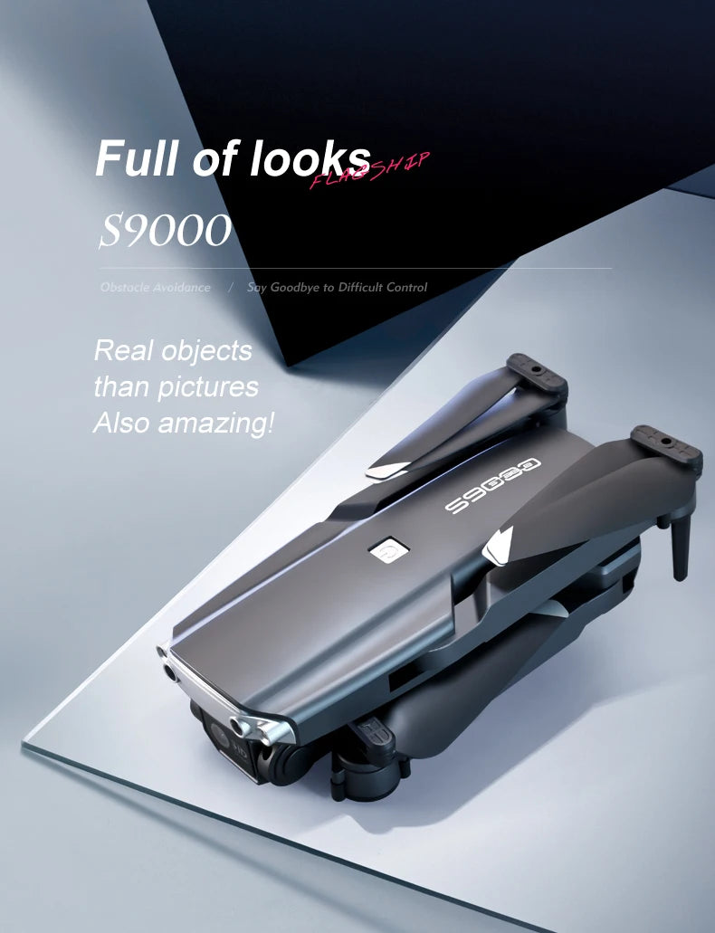 S9000 Drone - Aerial Photography 4K HD Obstacle Avoidance Dron with Camera Optical Flow Positioning Folding Guadcopter Mini Drones 17 S9000 Drone, full of looks wt s9000 tance goodbye
