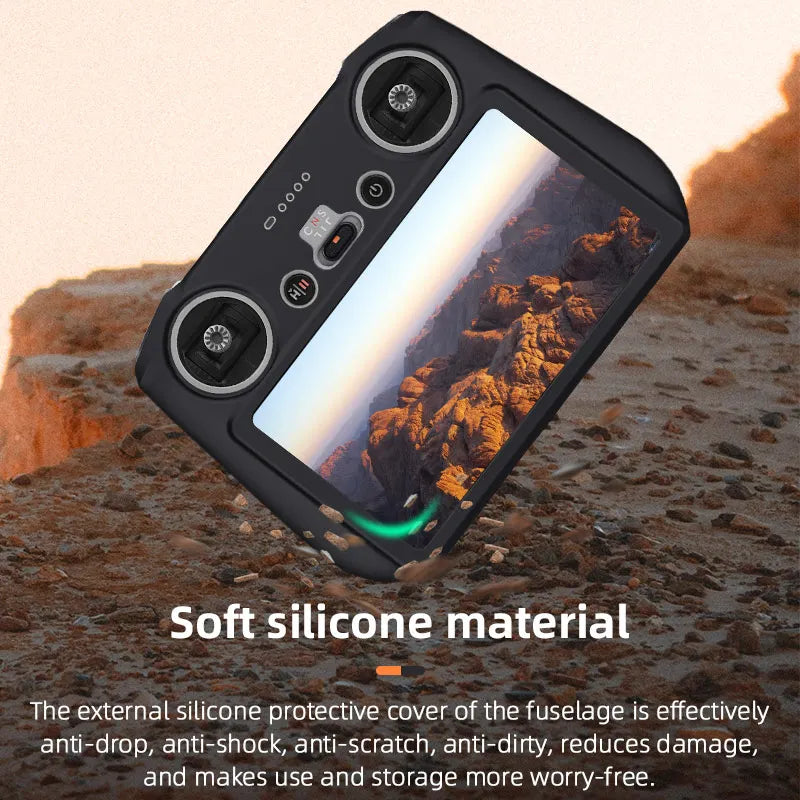 For DJI Mini 3 Pro / MINI 3 RC Remote Control Silicone Cover Shock-resistant Scratch-resistant Protective Sleeve Drone Accessory 30 external silicone protective cover of the fuselage is effectively anti-drop, anti-shock,
