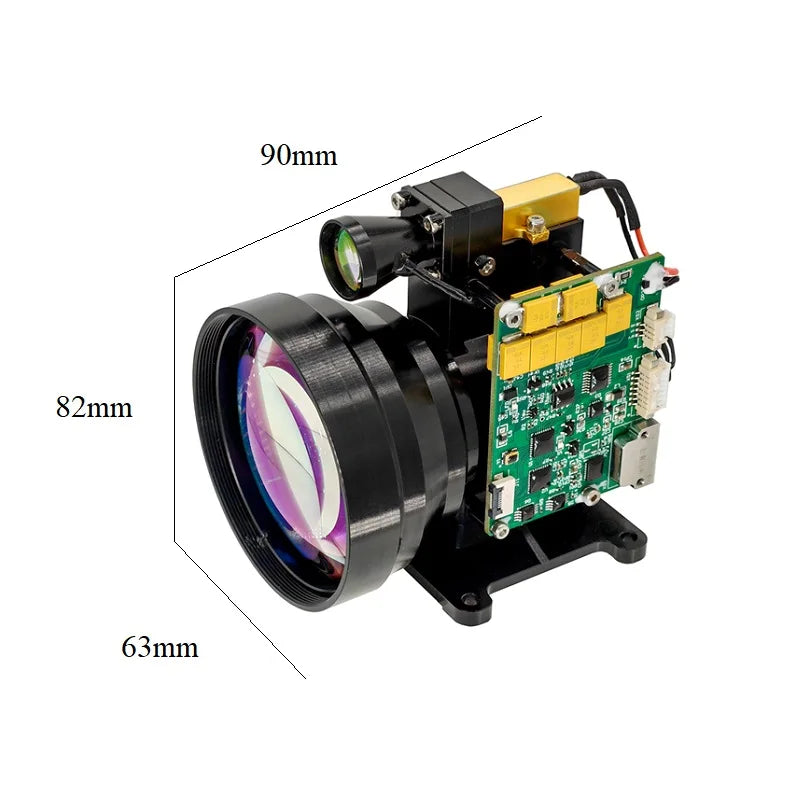 JRT Laser Distance Sensor ETYS-12KX 12000m 1535nm Class 1 Lidar Range Sensor, ±2m Accuracy, RS422/TTL, 9V~15V