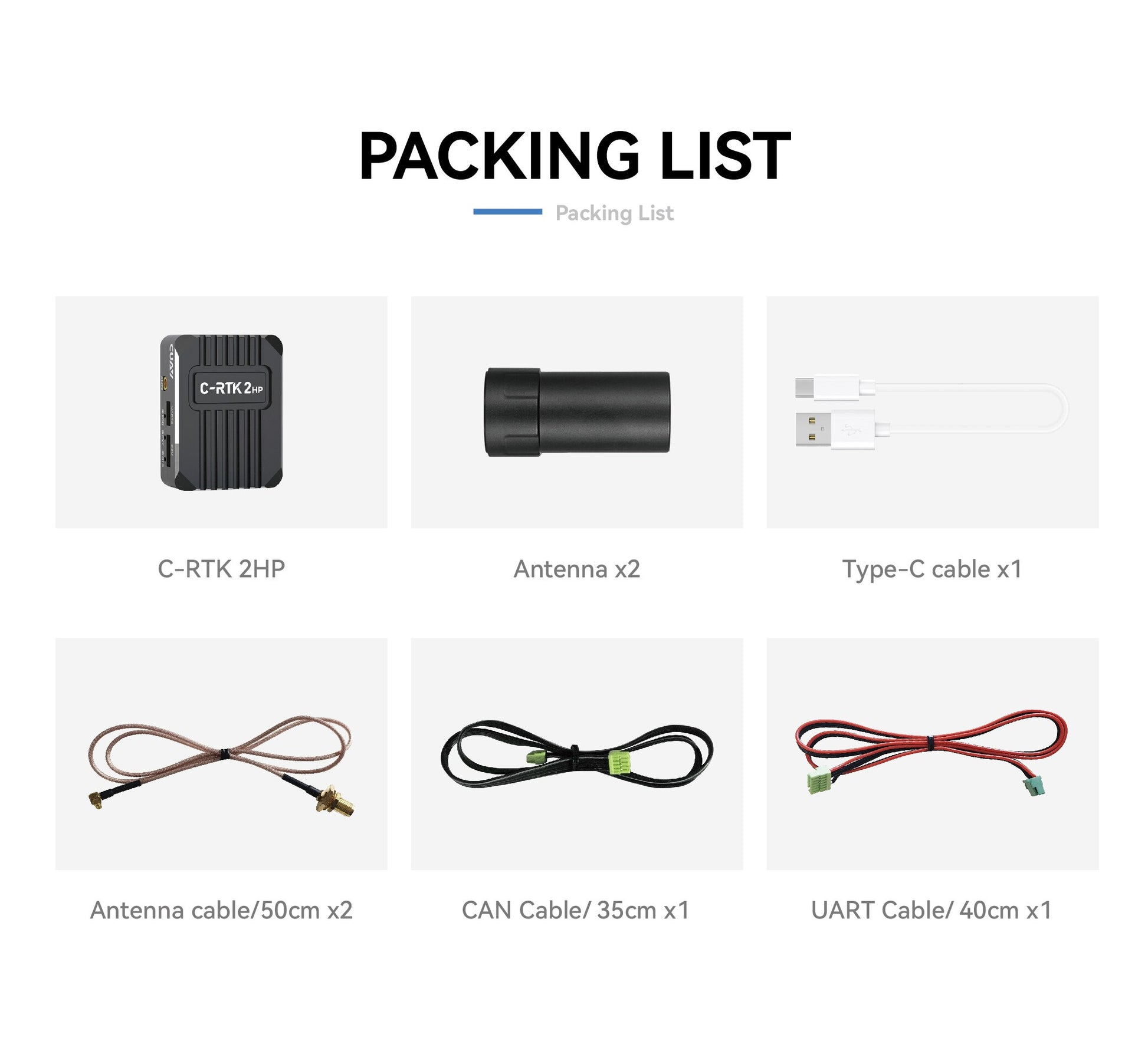 PACKING LIST Packing List x2 Type-C cable x1 An
