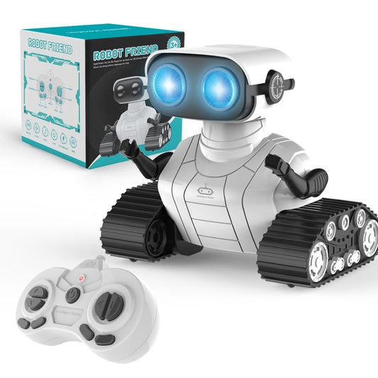 Robot intelligente ricaricabile RC Ebo Robot - Giocattoli per bambini Giocattolo interattivo telecomandato con musica danzante Occhi a LED Regalo per bambini