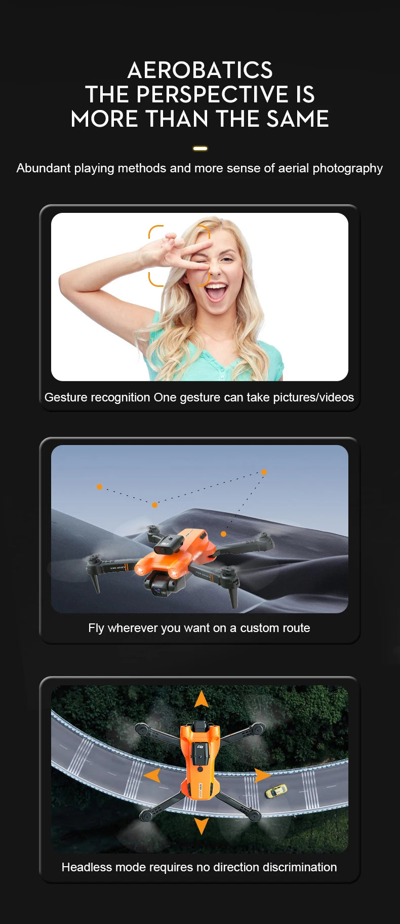 X39 Mini Drone, aerobatics the perspective is more than the same abundant playing methods