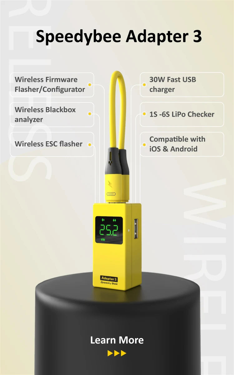 RunCam 5 Action Camera, Speedybee Adapter 3 Wireless Firmware 30W Fast USB Flasher/Con