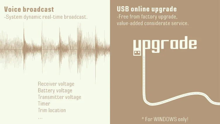 Voice broadcast USB online upgrade -System dynamic real-time broadcast Free factory upgrade;