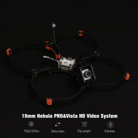 AIKON GEEK-35CF 3.5" PERFORMANCE HD FPV DRONE W/ CADDX NEBULA PRO 10 Nebula PRO&Vista HD Video System 6 T2Opl120f