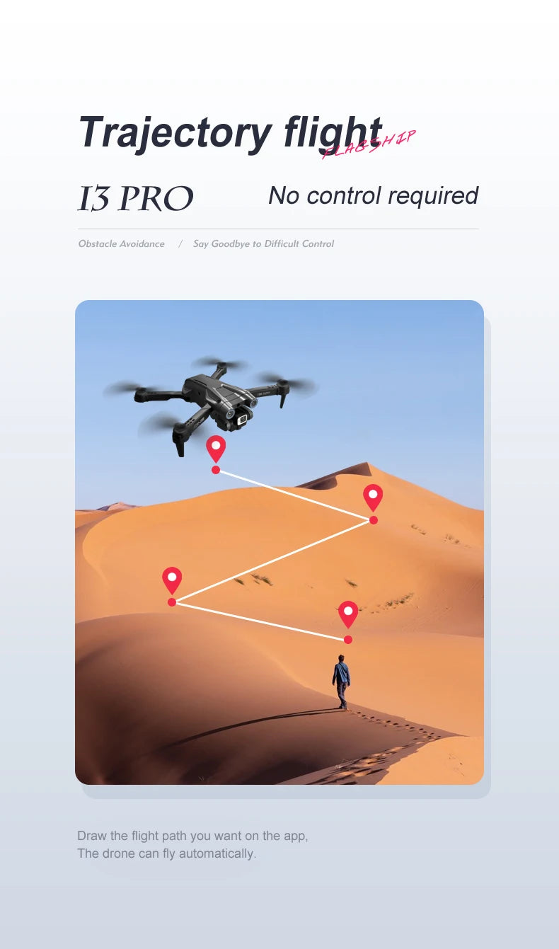 XYRC New i3 Pro Drone - 4K HD Dual ESC Camera Optical Flow Positioning Obstacle Avoidance Foldable Quadcopter RC Dron Toys Gifts 44 XYRC New i3 Pro Drone, the flighty# i3 pro no control required obstacle avoidance
