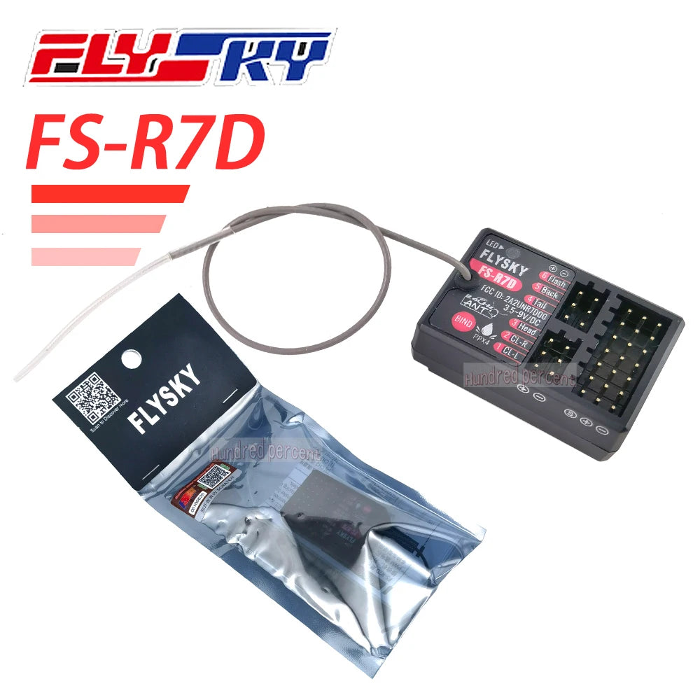 FLYSKY R7D New FS-G7P Fusi 7-channel Light Set Receiver Applicable G7P 2.4G Wireless Remote Control For RC Car Model Ship 7CH 10 FS-G7P Fusi