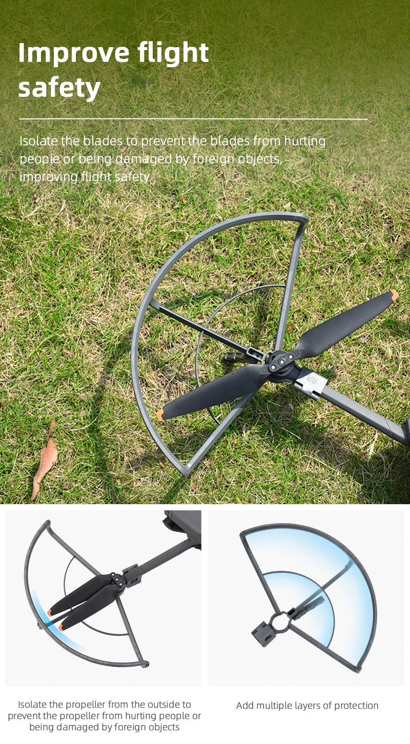 Propeller Guard Protector for DJI Mavic 3 Drone - Propeller Guard Props Wing Fan Cover Ladning Gear for Mavic 3 Drone Accessories 31 Propeller Guard Protector for DJI Mavic 3 Drone, improving flight safety Isolate the blades to prevent blades from hurting people .