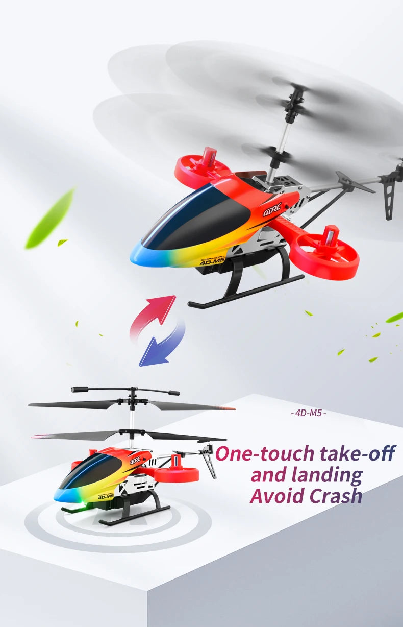 4DRC M5 RC Helicopter, 4D-M5 Wt One-touch take-off and (anding Avoid C