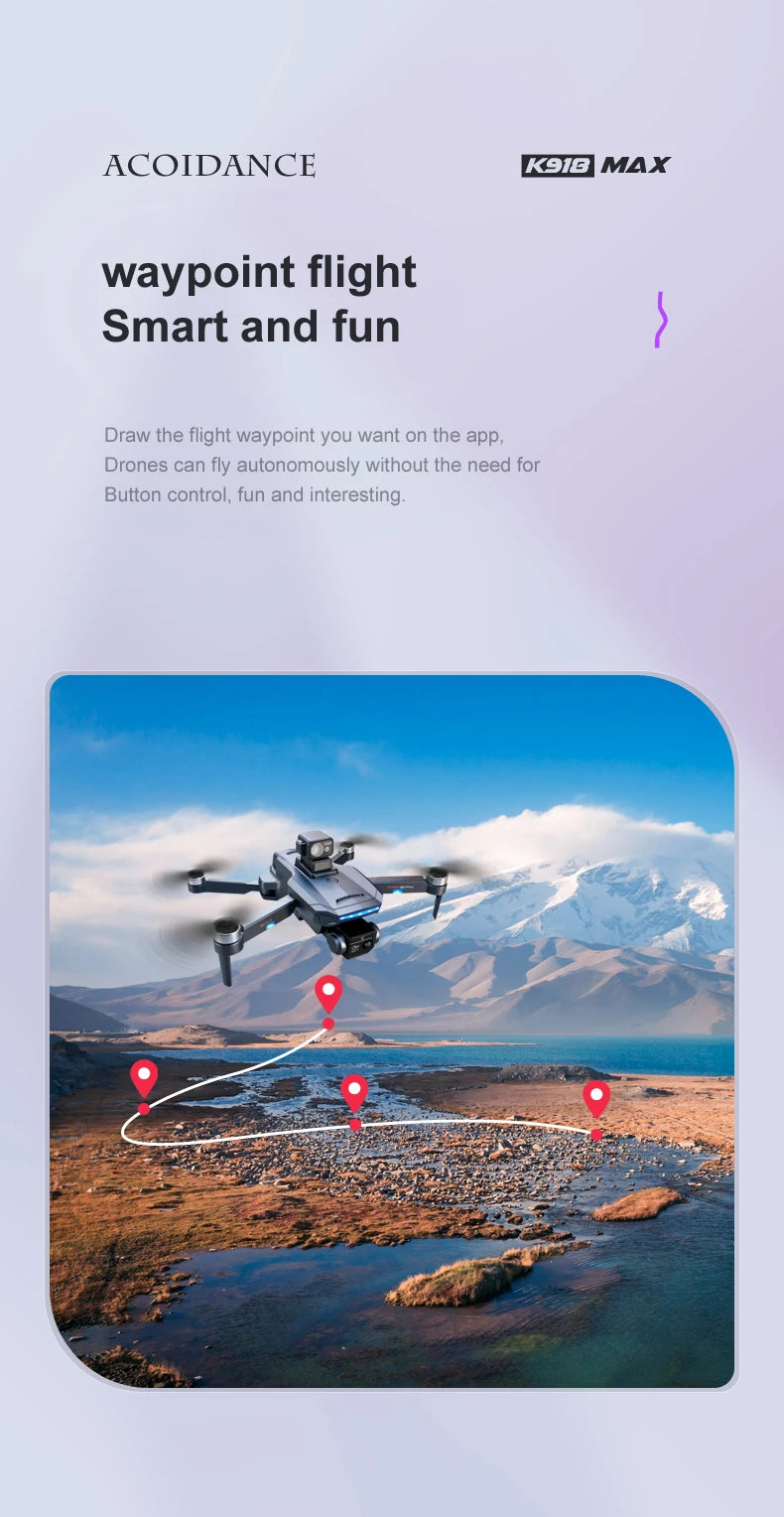 XYRC K918 MAX GPS Drone, Drones can fly autonomously without the need for button control, fun and interesting .