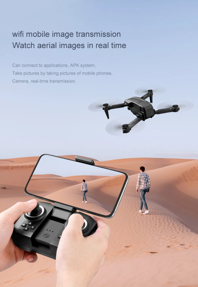 KBDFA XT6 Mini Drone, wifi mobile image transmission watch aerial images in real time can connect to applications