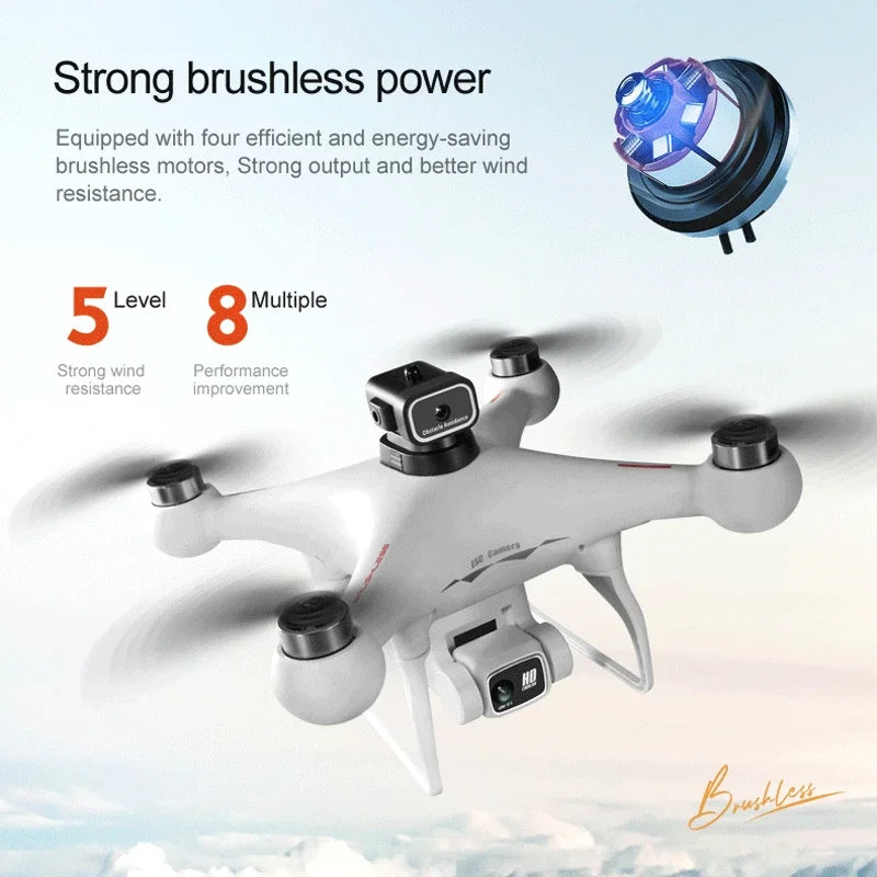 S116 MAX Drone - 4K Dual Camera Obstacle Avoidance Optical Flow Brushl ...