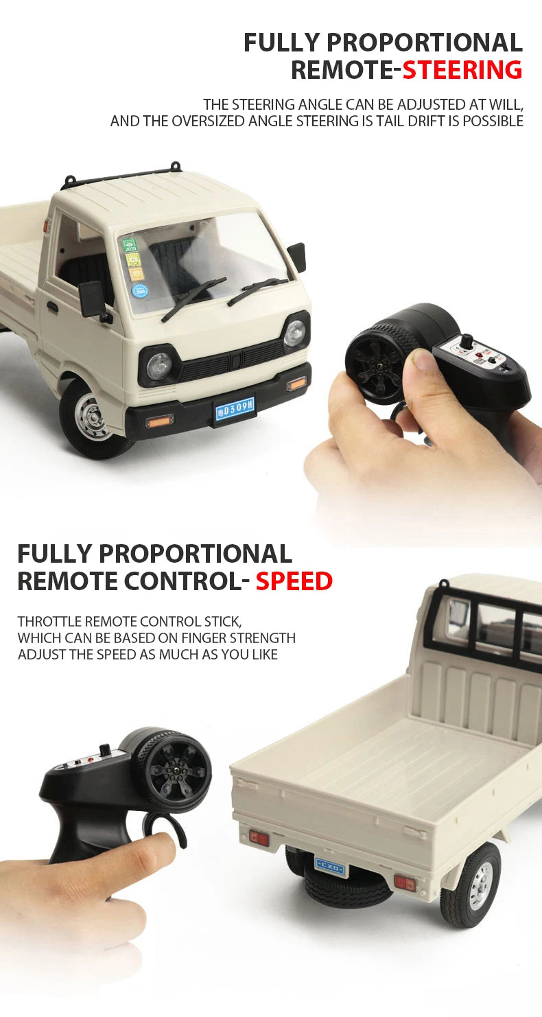 WPL D12 1:10 / 1:16 RC CAR, FULLY PROPORTIONAL REMOTE-STEERING THE STEERING ANGLE
