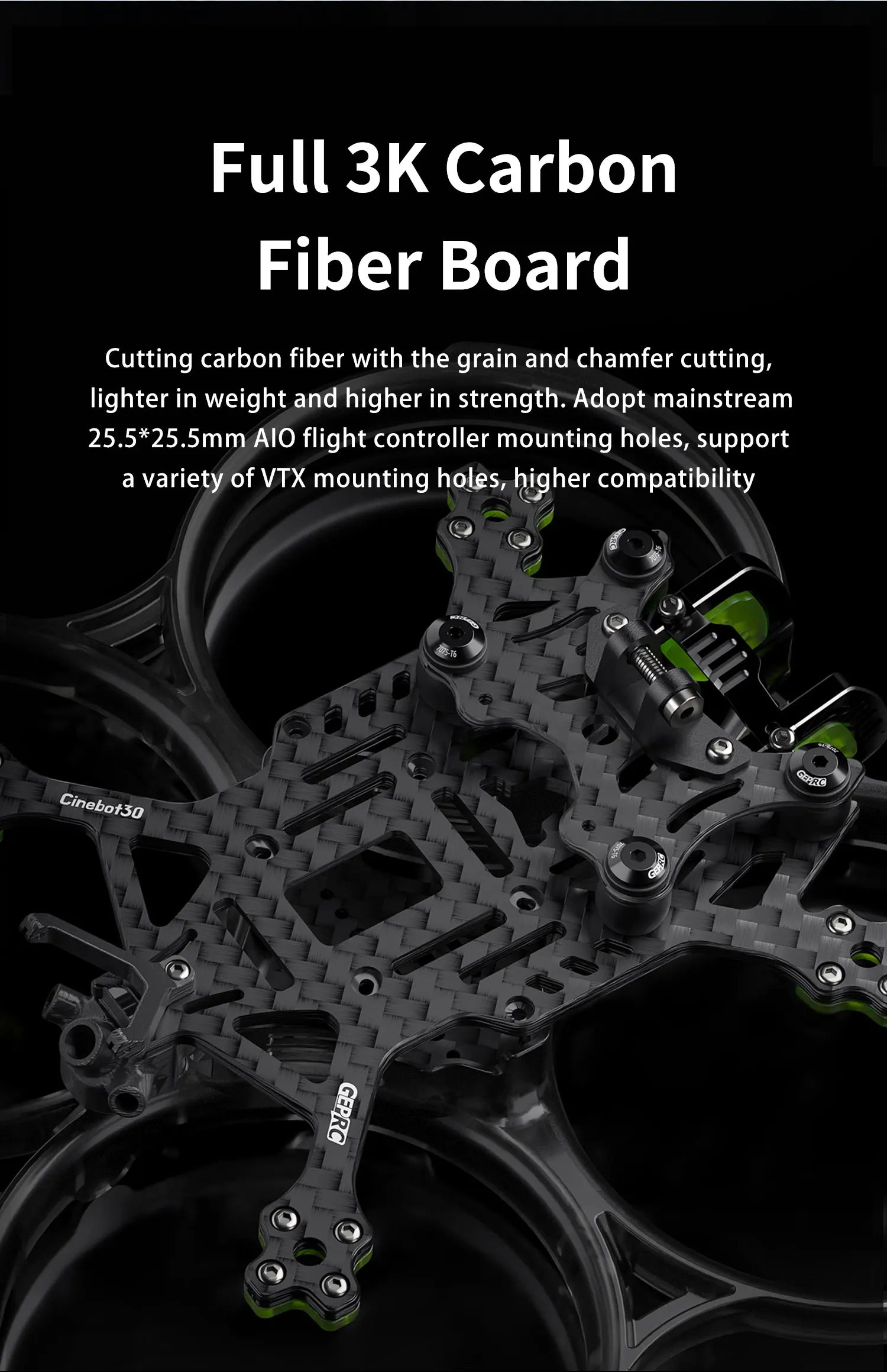 Full 3K Carbon Fiber Board Cutting carbon fiber with the grain and chamfer cutting, lighter