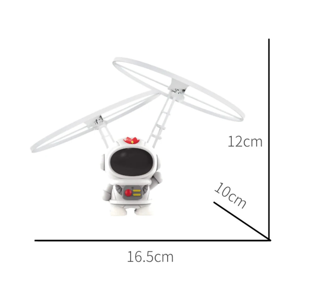 Mini Astronaut Drone with Lights - Aircraft Suspended Induction Spaceship Robot Helicopter Toy Gift for Kids 15 actual color may be slightly different from the image due to different monitor and