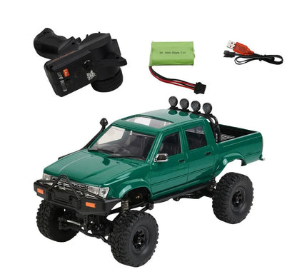 LKCOMO C64-1 RC Car 4WD Off-Road Pickup Truck with 2.4G Remote, LED Lights, 50 m Range, Ready-to-Go RTR