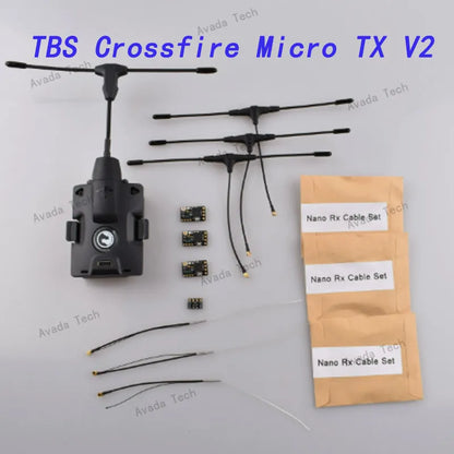 BlackSheep TBS Crossfire Micro TX V2 Starter Set - With Nano RX MicroTX II Module CRSF TX 915/868Mhz Long Range Transmitter