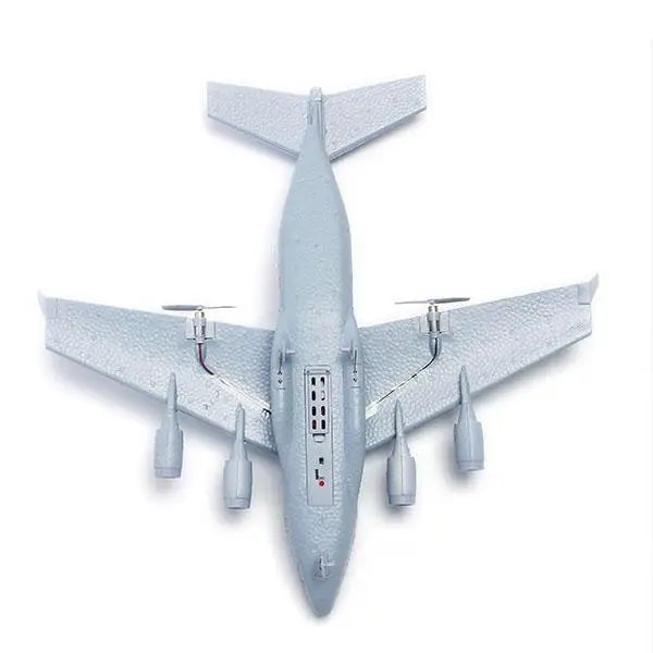 C-17 RC Drone - DIY Aircraft Transport Aircraft 373mm Wingspan EPP RC Drone Airplane 2.4GHz 2CH 3-Axis Aircraft Toy for Children 12 C-17 RC Drone, The colors deviation might differ due to different monitor settings