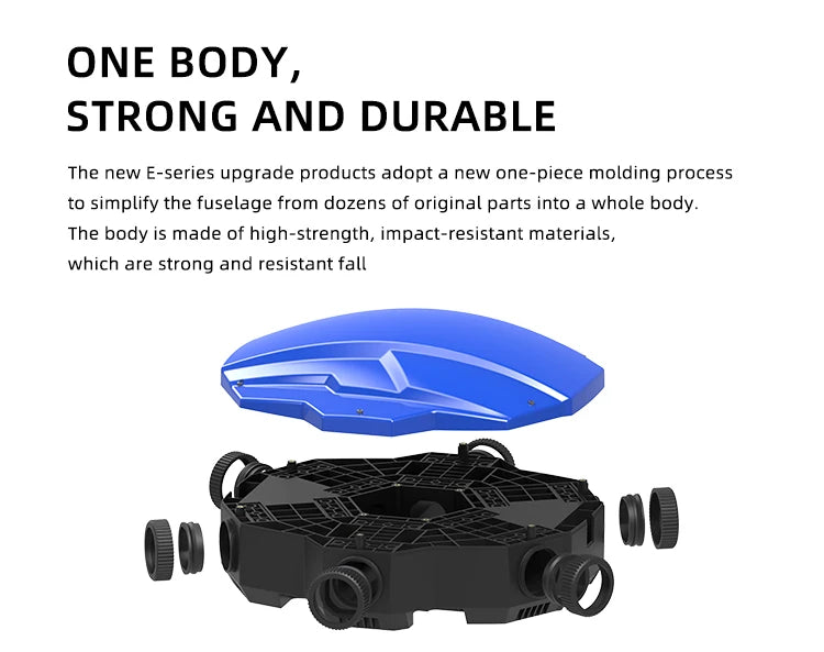 EFT E620P 20L Agriculture Drone - 6-Axis Agri Drone Frame 20L Water Tank Spray and 8L Spreader Hobbywing X9, JIYI K++ V2, Skydroid H12, Tattu Pro 22000mAh Battery 14 EFT E620P 20L Agriculture Drone, the new E-series upgrade products adopt a new one-piece molding process .