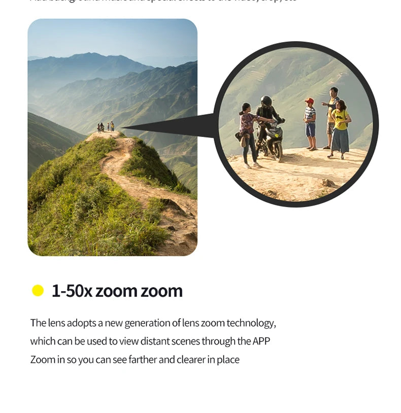 XS9 Drone, 1-S0xzoom zoom The lens adopts a new generation of lens zoom technology