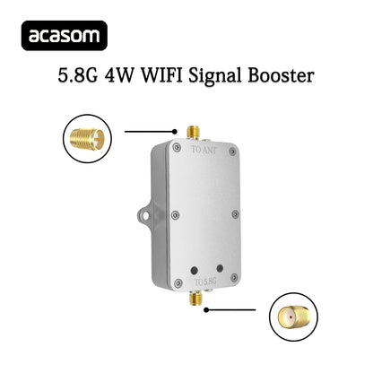 acasom 5.8G 4W WIFI Signal Booster TO ANT T