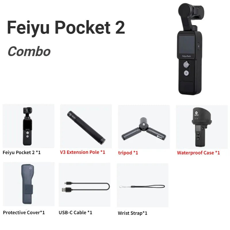 Feiyu Pocket 2 Combo ea . *1 V3 Extension Pole