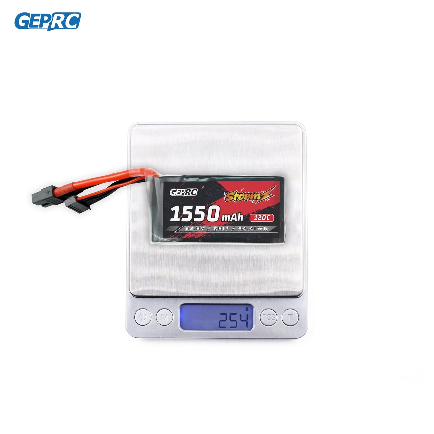 GEPRC Storm 6S 1550mAh 120C Lipo Battery - Suitable for 3-5Inch Series Drone for RC FPV Quadcopter Freestyle Series Drone Parts