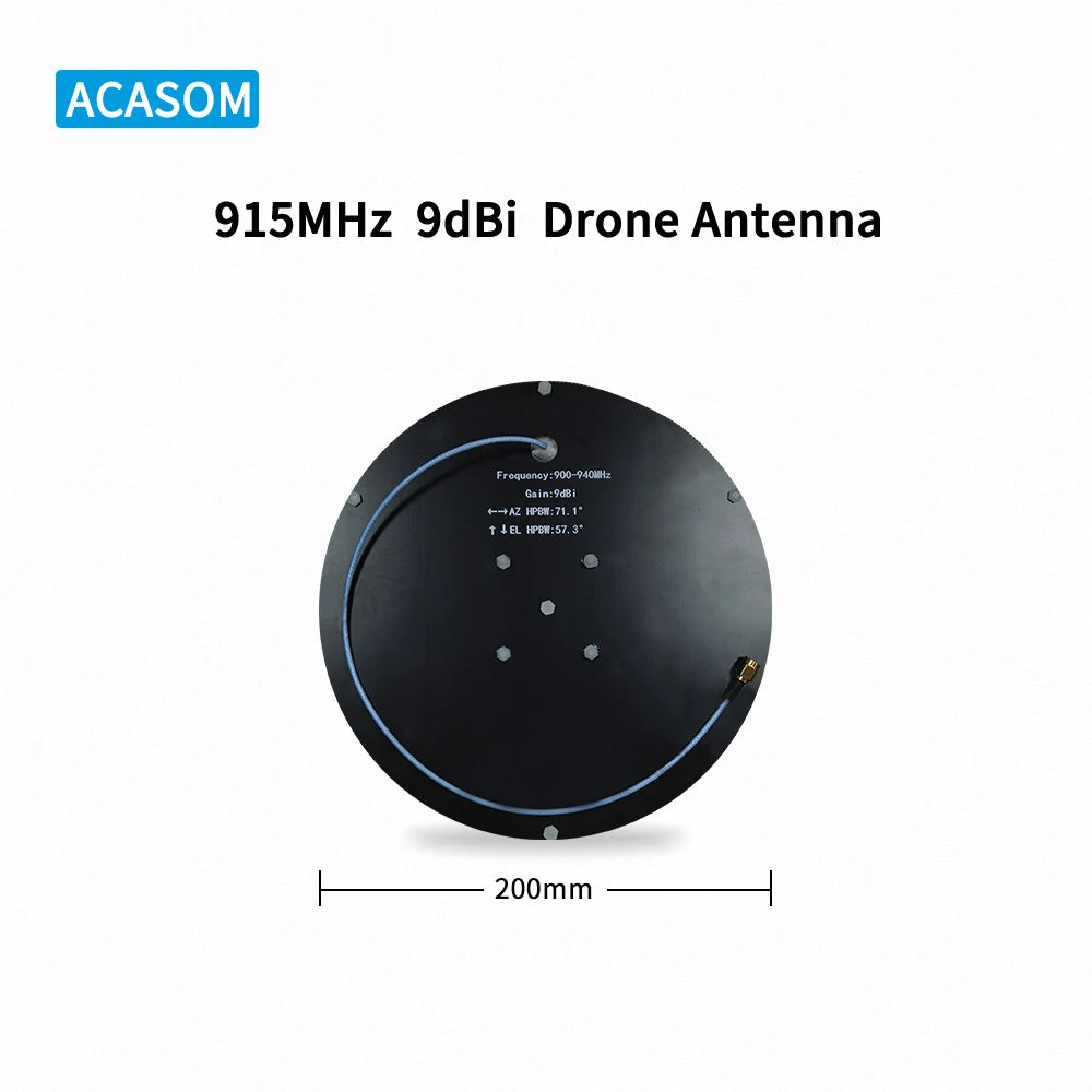 900MHz 915MHz 50W High Gain Antenna SMA Male Antenna Drone Direction Antenna 16 ACASOM 915MHz 9dBi Drone Antenna Frcquo