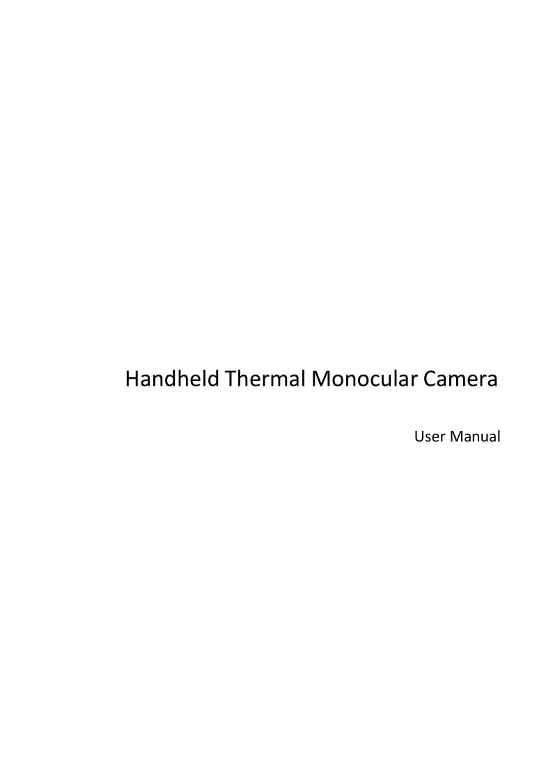 Handheld Thermal Monocular Camera User