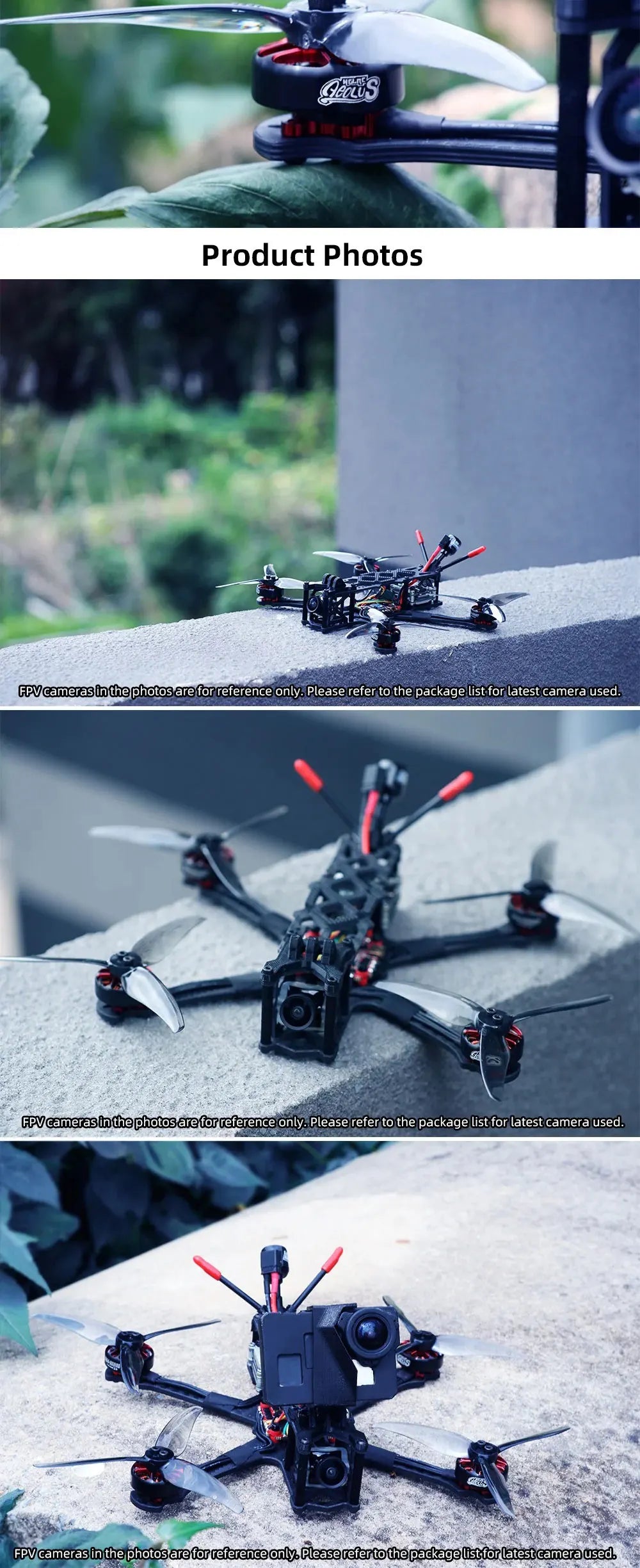 HGLRC Sector 4 FR Sub250g Freestyle FPV Drone, Geouis Product Photos FPVcamerasinthephotosareforreference