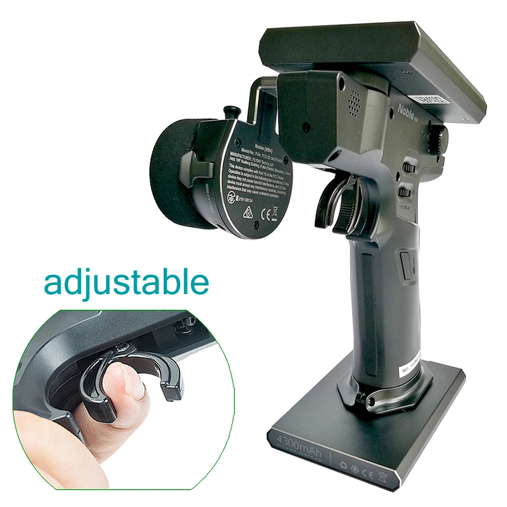 Flysky NB4 FS-NB4 - 2.4G 4CH Noble Radio Transmitter with FGR4 FGR4S Receiver Color Touch Screen for RC Boat Car 10 Flysky NB4 FS-NB4, Ke ccl adjustable 'Noble _ ren IKArcD