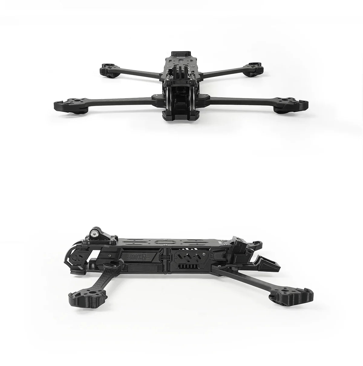 GEP-MOZ7 Frame 7Inch Parts Propeller Accessory, camera uses CNC aluminum alloy side plate, strong and sturdy, compatible with 19mm and 20mm