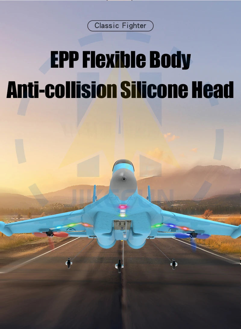 Genuine Authorization J-11 1:50 RC Fighter Plane, Classic Fighter EPP Flexible Body Anti-collision Silicone
