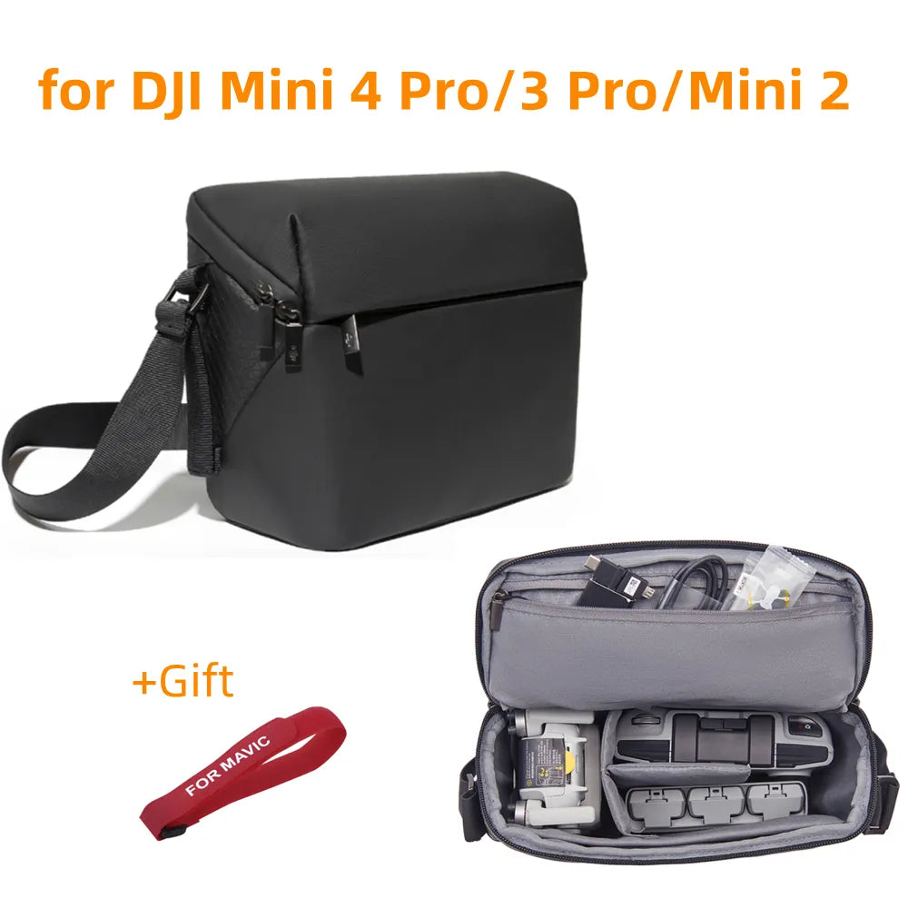 for DJI Mini 4 Pro Shoulder Bag Storage - Travel Backpack for DJI Mini 2/AIR 2S/Mini 3/Mini 3/4 Pro Bag Drone Case Accessory Box