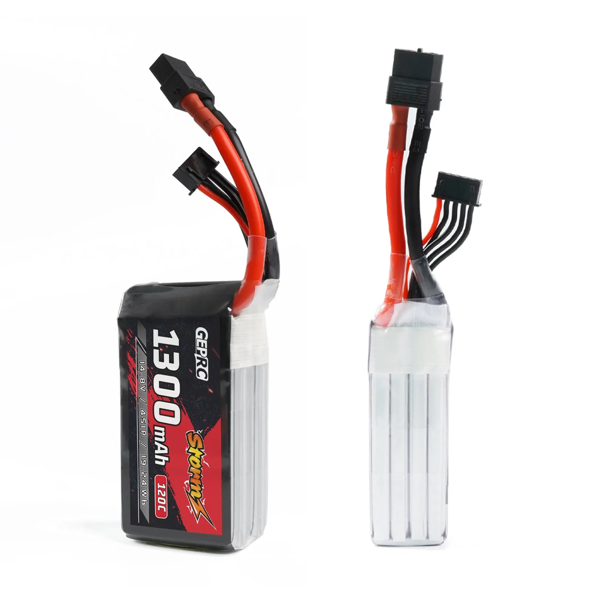 GEPRC Storm 4S 1300mAh 120C Lipo Battery, ruptured battery should be disposed of in time . battery voltage should be 80V-3