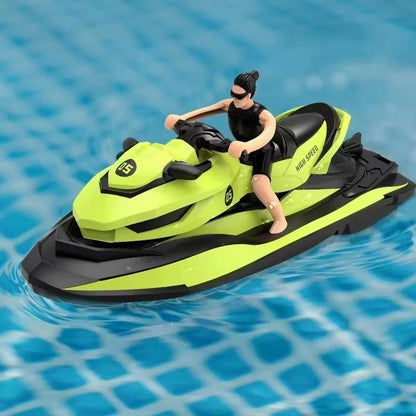 MN MODEL LM13-A Mini Jet Ski RC Boat 2.4G High-Speed Motorboat, 50m Range, Dual Motors, 3.7V 650mAh, 20min Runtime