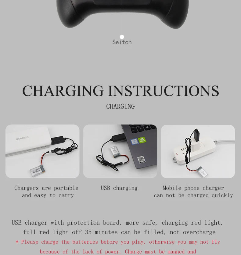 FX-622 F22 RC Plane, CHARGING Chargers are portable USB charging Mobile phone charger and easy to carry 