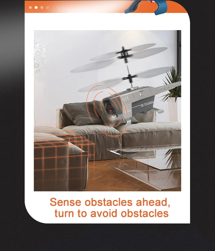 CZ02 Rc Helicopter, Sense obstacles ahead, turn to avoid