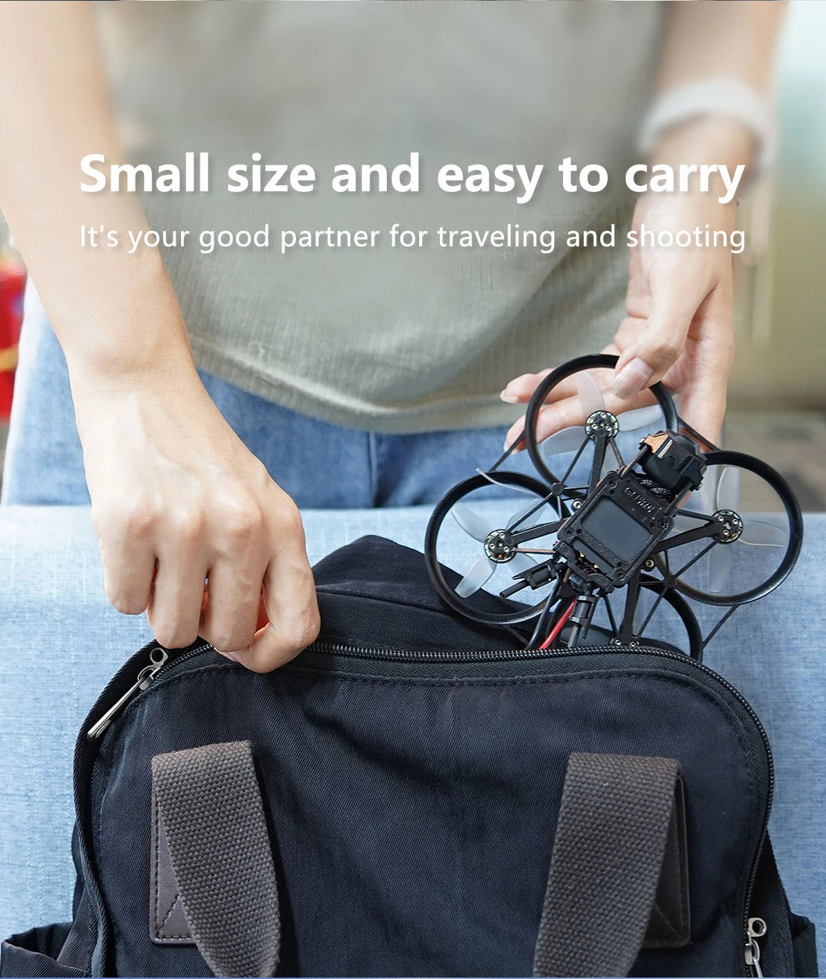 GEPRC DarkStar20 WTFPV FPV - Bluejay 8Bit 12A F411-12A-E 1-2S AIO RC Quadcopter LongRange Freestyle Drone Rc DIY Airplane 11 GEPRC DarkStar20 WTFPV, small size and easy to carry It's your partner for traveling and shooting