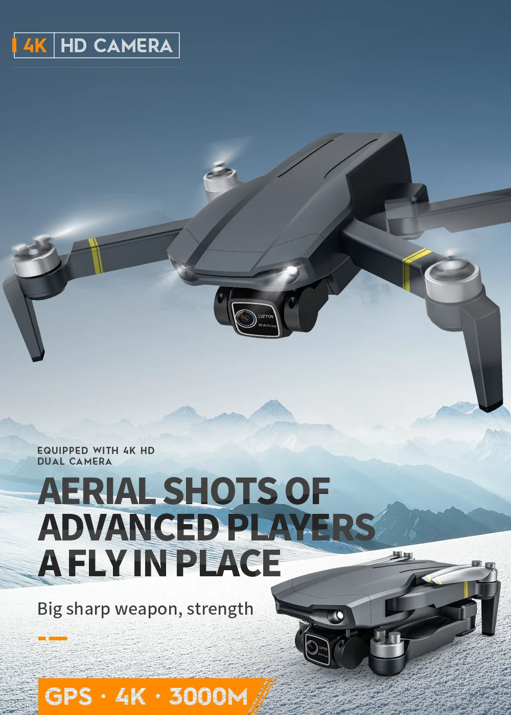 WYFA X3 Drone - GPS 6K HD EIS OAS Dual Camera Profesional Brushless Rc Anti-Shake Photography Foldable obstacle Drones For Gift Toy Professional Camera Drone 10 WYFA X3 Drone