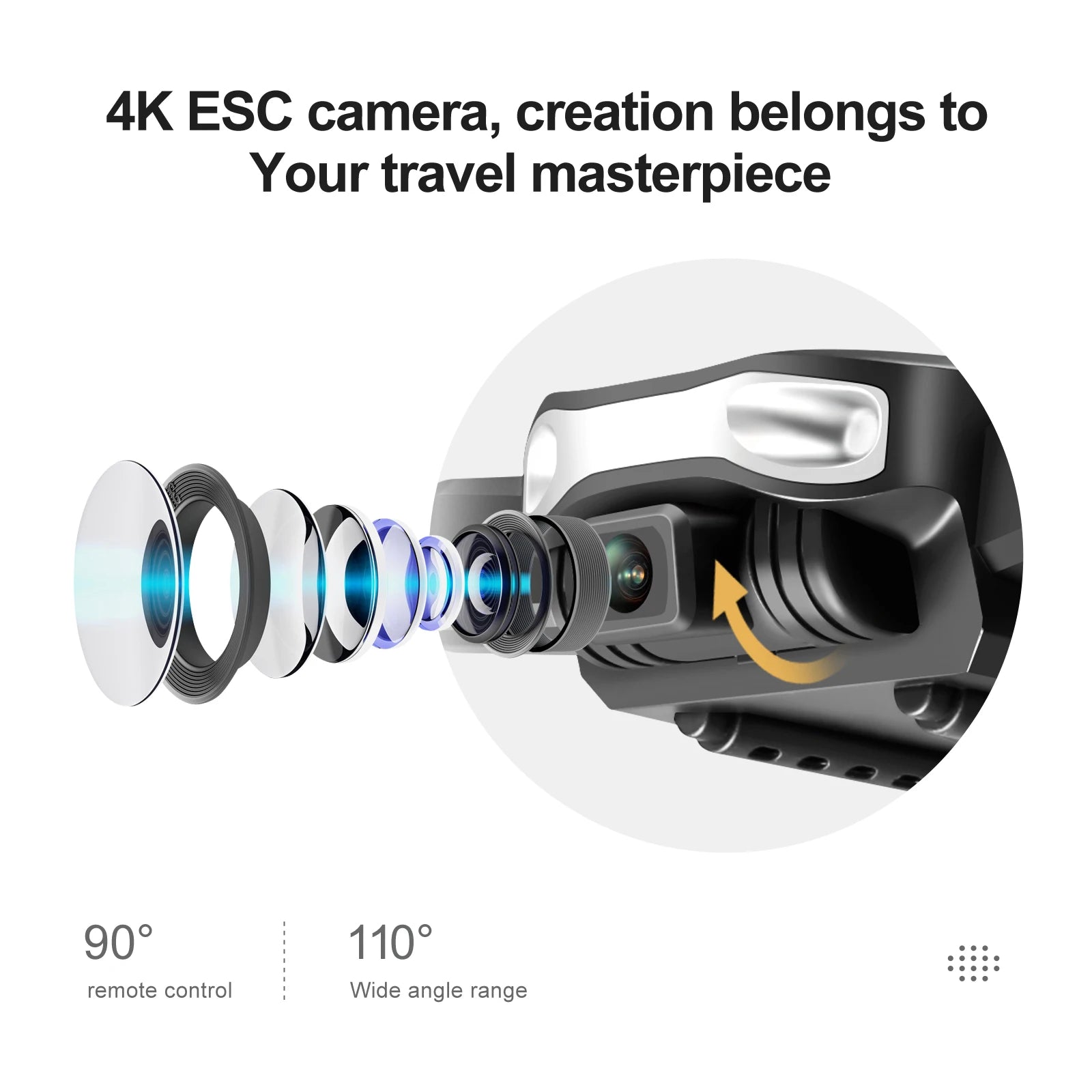 S90 Mini Drone, 4k esc camera, creation belongs to your travel masterpiece n