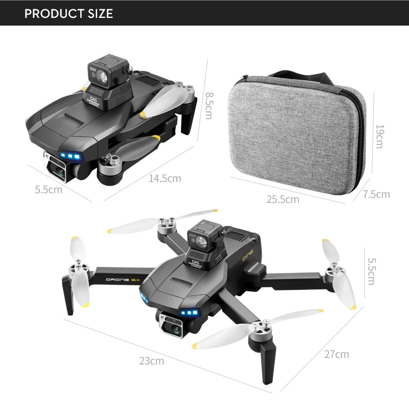 S+ Drone, GPS 6K HD Dual HD Camera RC