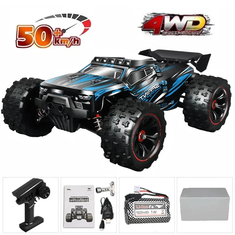 1:16 4WD RC Car – Brushless 9522PRO 85km/h (≈70 real) or Brushed 9522 50km/h (≈40), LED, Metal Drivetrain, 3S/2S
