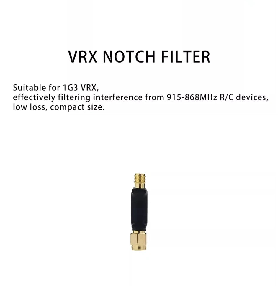 1.2GHz 2000mW 1600mW VTX / VRX-1G3-V2, VRX NOTCH FILTER Suitable for 163 VRX, effectively filtering interference