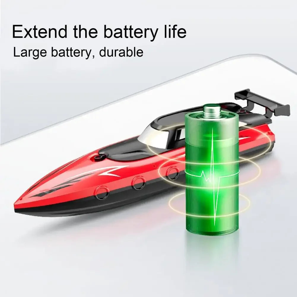 Kmoist 2.4GHz RC Boat, Extend battery life, large durable battery