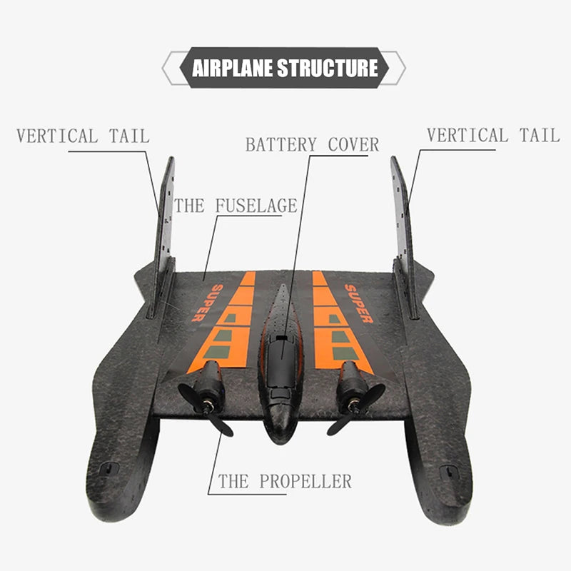 Fx815 Rc Aircraft, AIRPLANE STRUCTURE VERTICAL TAIL BATTERY COVER