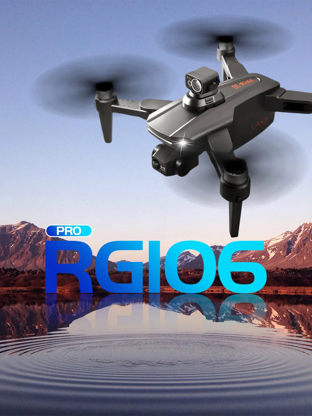 RG106 /RG106 Pro Drone - Camera 4K HD GPS Profesional Obstacle avoidance With 3Axis Brushless 8K HD RC Helicopter 5G WiFi Fpv Quadcopter Professional Camera Drone 34 RG106 /RG106 Pro Drone, open the APP follow function, and the aircraft will move with the mobile phone.
